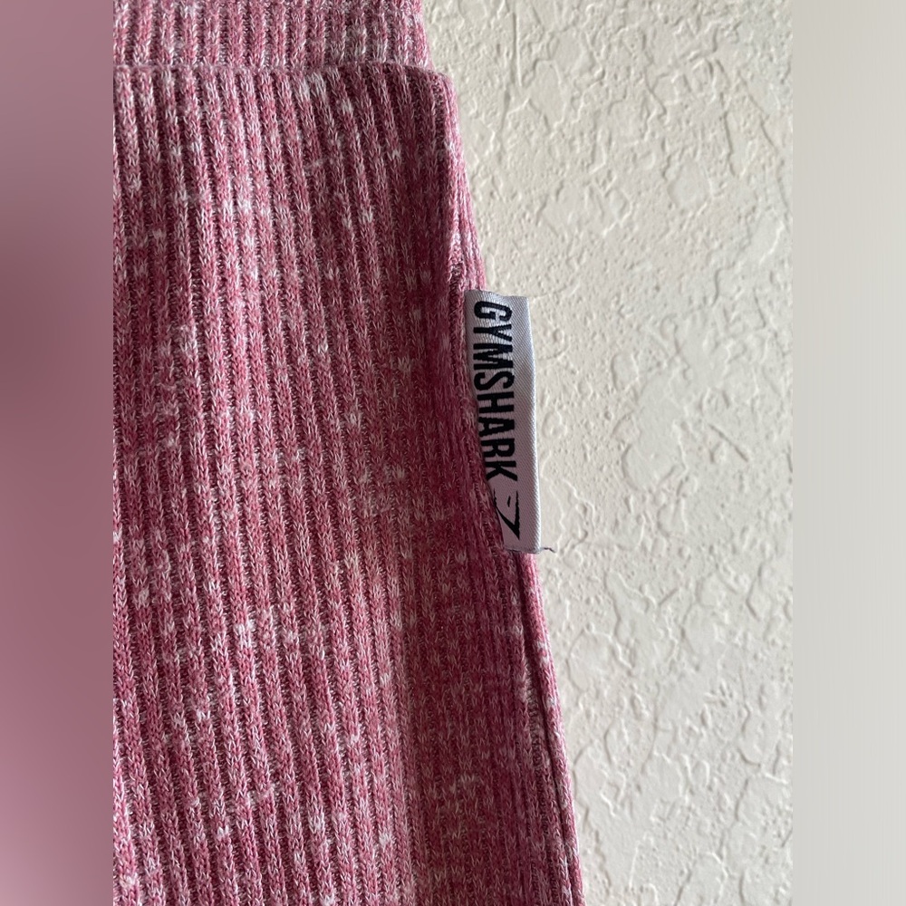 Gymshark Slounge Ribbed Jogger Leggings in Plum Marl ~ Small - Picture 4 of 7